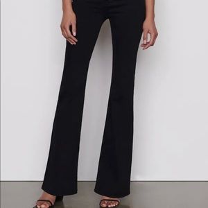 FRAME Le One Flare Jeans in Black